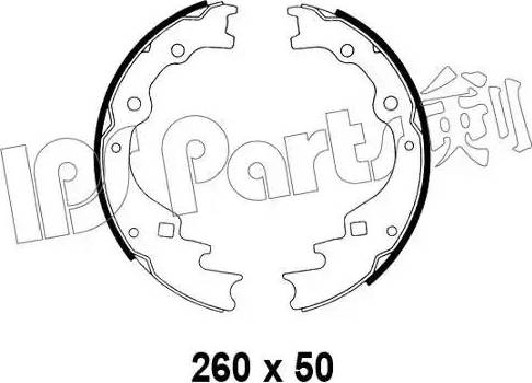 IPS Parts IBL-4325 - Brake Shoe, Drum brakes autospares.lv