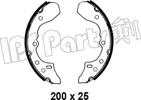 IPS Parts IBL-4327 - Brake Shoe, Drum brakes autospares.lv