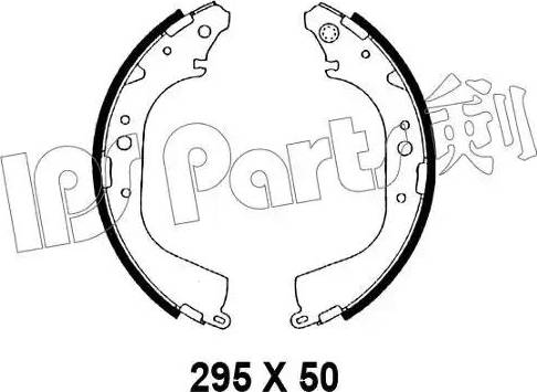 IPS Parts IBL-4246 - Brake Shoe, Drum brakes autospares.lv