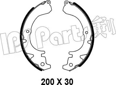 IPS Parts IBL-4200 - Brake Shoe, Drum brakes autospares.lv