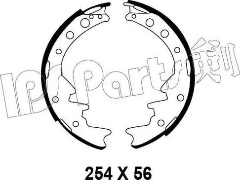 IPS Parts IBL-4233 - Brake Shoe, Drum brakes autospares.lv