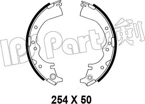 IPS Parts IBL-4237 - Brake Shoe, Drum brakes autospares.lv