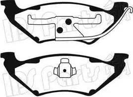 IPS Parts IBR-1995 - Brake Pad Set, disc brake autospares.lv