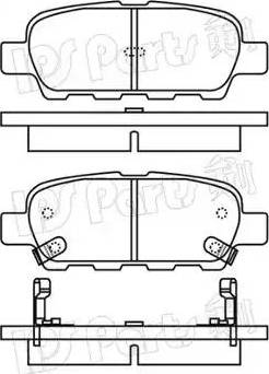 IPS Parts IBR-1154 - Brake Pad Set, disc brake autospares.lv