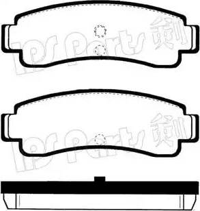 IPS Parts IBR-1125 - Brake Pad Set, disc brake autospares.lv