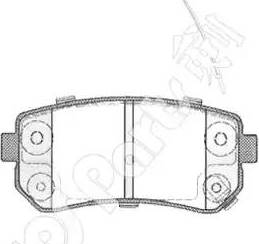 IPS Parts IBR-1K11 - Brake Pad Set, disc brake autospares.lv