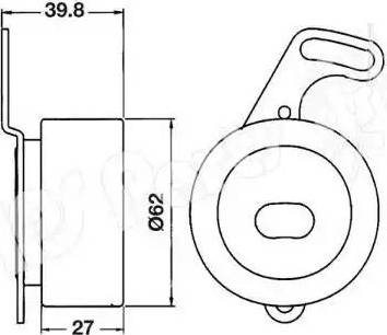 IPS Parts ITB-6404 - Tensioner, timing belt autospares.lv