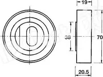 IPS Parts ITB-6417 - Tensioner Pulley, timing belt autospares.lv