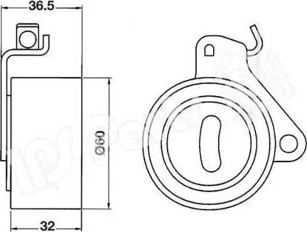 IPS Parts ITB-6509 - Tensioner, timing belt autospares.lv