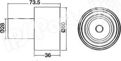 IPS Parts ITB-6109 - Tensioner, timing belt autospares.lv