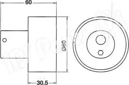 IPS Parts ITB-6104 - Tensioner, timing belt autospares.lv