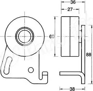 IPS Parts ITB-6105 - Tensioner, timing belt autospares.lv