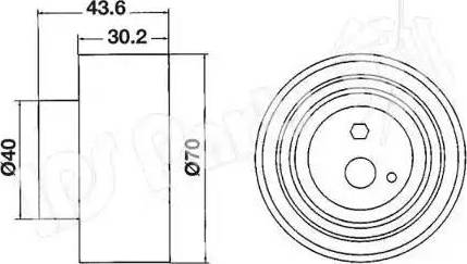 IPS Parts ITB-6106 - Tensioner, timing belt autospares.lv