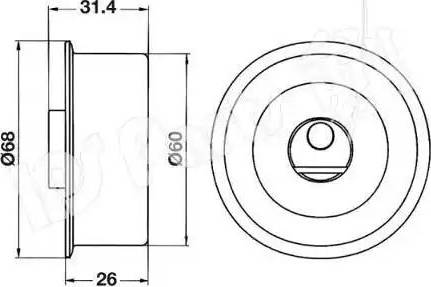 IPS Parts ITB-6102 - Tensioner, timing belt autospares.lv