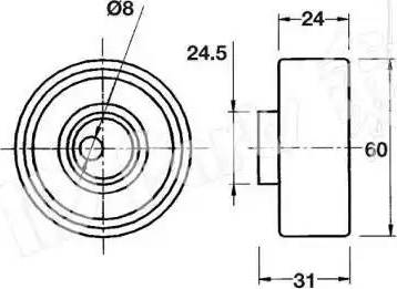 IPS Parts ITB-6107 - Tensioner, timing belt autospares.lv