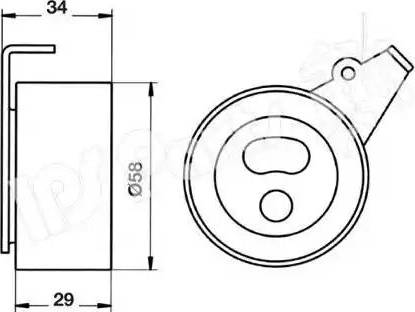 IPS Parts ITB-6819 - Tensioner, timing belt autospares.lv