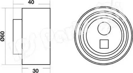 IPS Parts ITB-6817 - Tensioner, timing belt autospares.lv