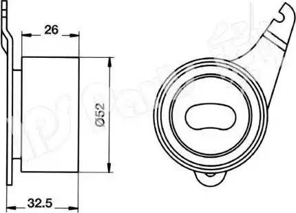 IPS Parts ITB-6345 - Tensioner, timing belt autospares.lv