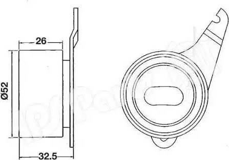 IPS Parts ITB-6304 - Tensioner, timing belt autospares.lv