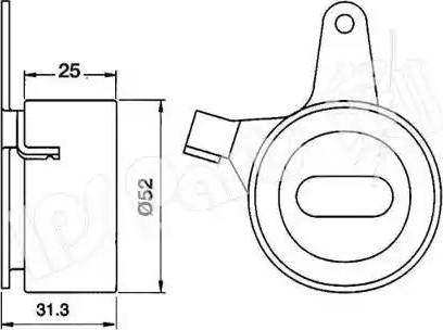 IPS Parts ITB-6301 - Tensioner, timing belt autospares.lv