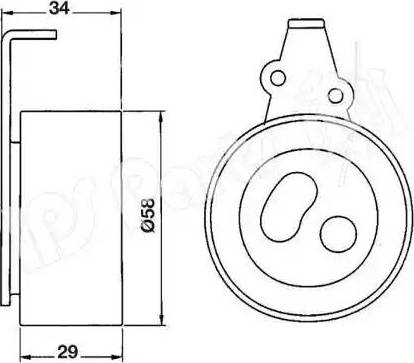 IPS Parts ITB-6310 - Tensioner, timing belt autospares.lv