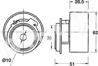 IPS Parts ITB-6311 - Tensioner, timing belt autospares.lv
