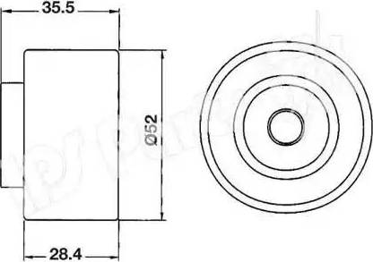 IPS Parts ITB-6312 - Tensioner, timing belt autospares.lv