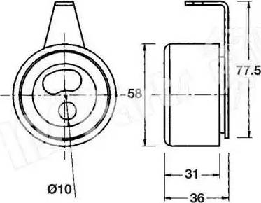 IPS Parts ITB-6317 - Tensioner, timing belt autospares.lv