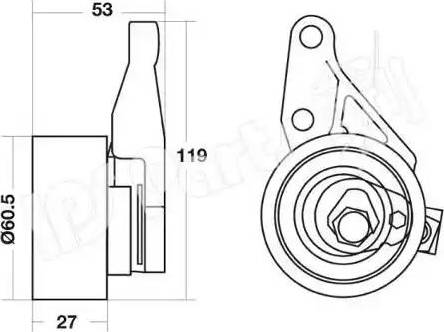 IPS Parts ITB-6338 - Tensioner, timing belt autospares.lv