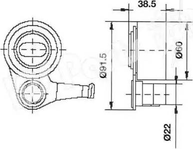 IPS Parts ITB-6254 - Tensioner, timing belt autospares.lv