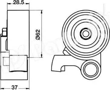 IPS Parts ITB-6255 - Tensioner, timing belt autospares.lv