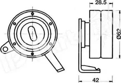 IPS Parts ITB-6256 - Tensioner, timing belt autospares.lv