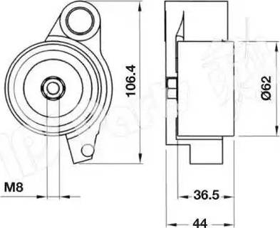 IPS Parts ITB-6250 - Tensioner, timing belt autospares.lv