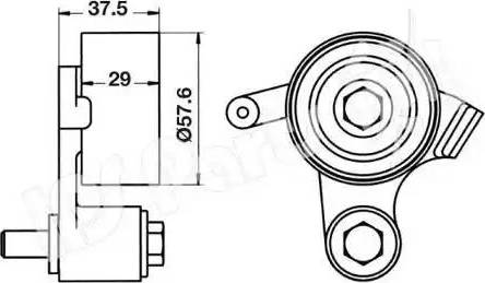 IPS Parts ITB-6252 - Tensioner, timing belt autospares.lv