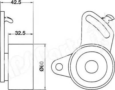 IPS Parts ITB-6200 - Tensioner, timing belt autospares.lv