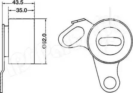 IPS Parts ITB-6202 - Tensioner, timing belt autospares.lv