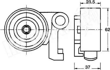 IPS Parts ITB-6233 - Tensioner, timing belt autospares.lv