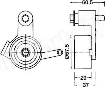 IPS Parts ITB-6237 - Tensioner, timing belt autospares.lv