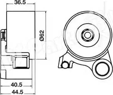 IPS Parts ITB-6221 - Tensioner, timing belt autospares.lv