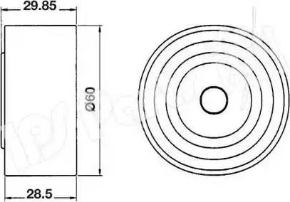 IPS Parts ITB-6H04 - Tensioner, timing belt autospares.lv