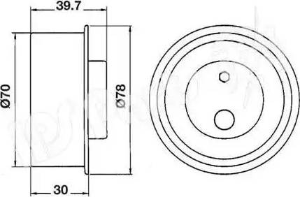 IPS Parts ITB-6H03 - Tensioner, timing belt autospares.lv