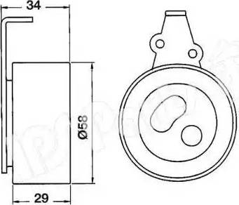 IPS Parts ITB-6K05 - Tensioner, timing belt autospares.lv