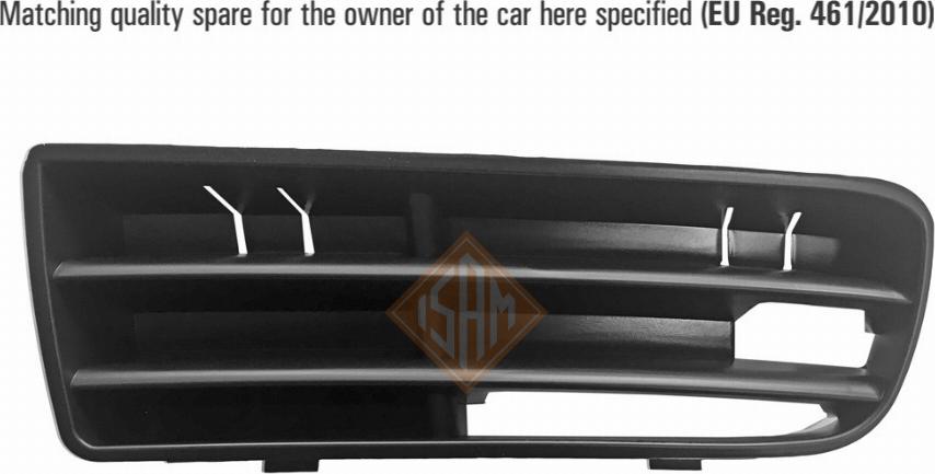 Isam 0907717 - Ventilation Grille, bumper autospares.lv