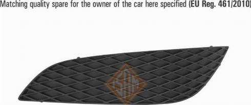 Isam 0718717 - Ventilation Grille, bumper autospares.lv