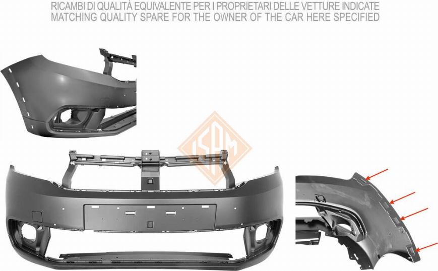 Isam 2014111 - Bumper autospares.lv