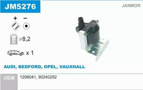 Janmor JM5276 - Ignition Coil autospares.lv