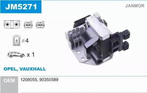 Janmor JM5271 - Ignition Coil autospares.lv