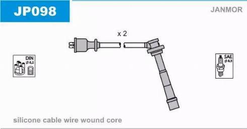 Janmor JP098 - Ignition Cable Kit autospares.lv