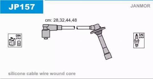 Janmor JP157 - Ignition Cable Kit autospares.lv