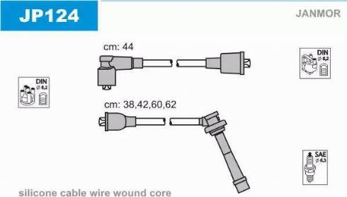 Janmor JP124 - Ignition Cable Kit autospares.lv